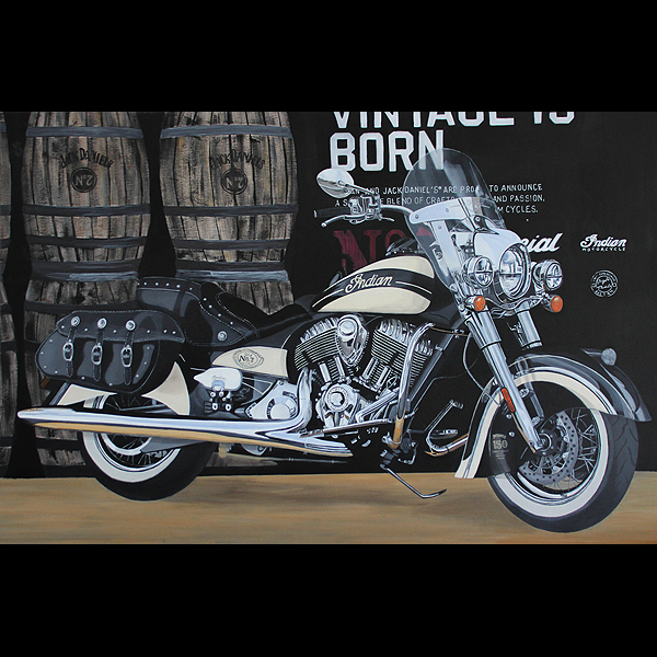 Indian Harley IV 80x120cm